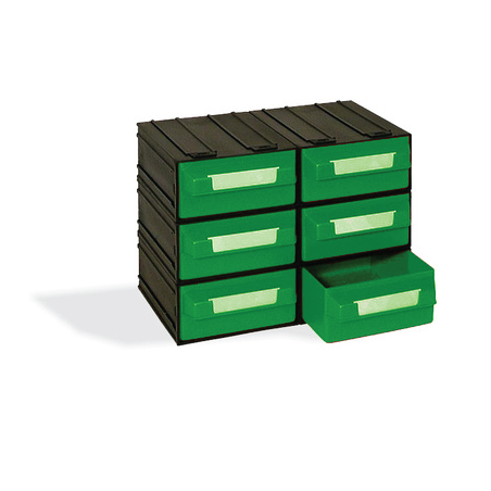 CAIXA 6 GAVETAS VERDE