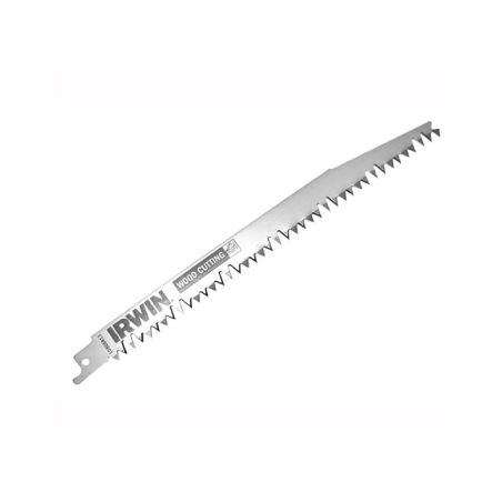 IRWIN Wood, Composition Material and Plastic Cutting Hcs Reciprocating Blade S2345X, HCS 200 mm PROG 4/2.4 TPI (5un.)