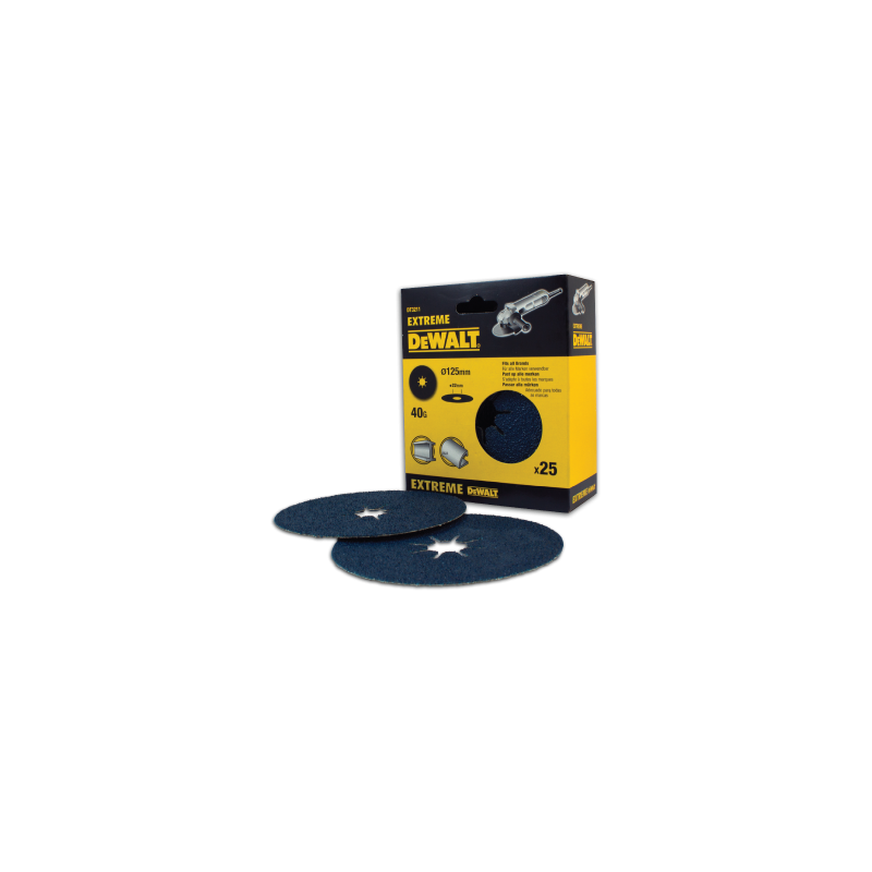 25 Discos De Lija Extreme 125mm DeWalt G40 25 Discos De Lija Extreme 125mm DeWalt G40