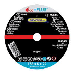 ECO+PLUS Steel Grinding Disc 178 x 6 x 22 mm