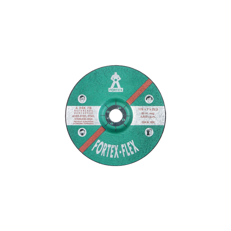 FORTEX Stainless Steel Grinding Cutting Disc 115 x 3 x 22 mm