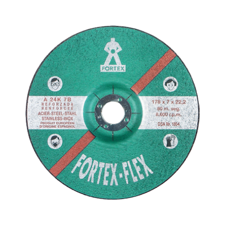 Disco de Desbaste Aço Inoxidável 115 x 3 x 22 mm FORTEX