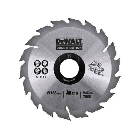 Lâmina Para Serra Circular Portátil S30 165X30MM 18T DeWALT