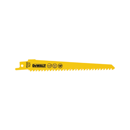 Hoja de Sable con Dientes Engomados para Cortar 152MM DeWALT
