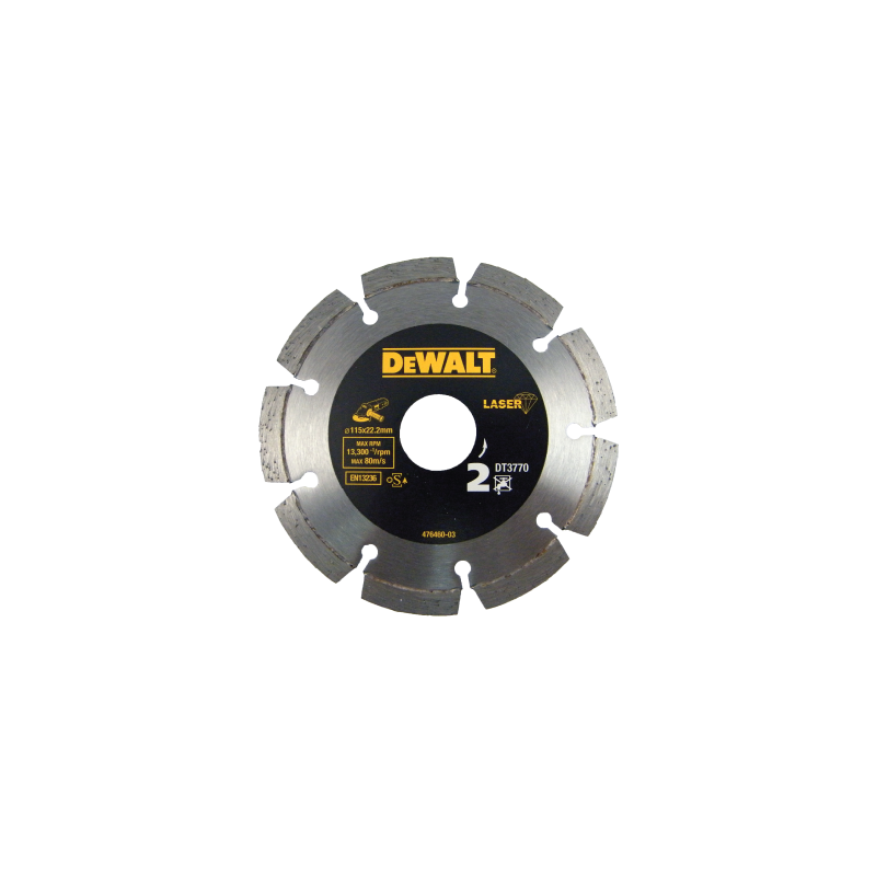 Disco de Diamante de Alto Rendimiento para El Corte de Materiales de Duros/Granitos 115x22.2mm DeWALT