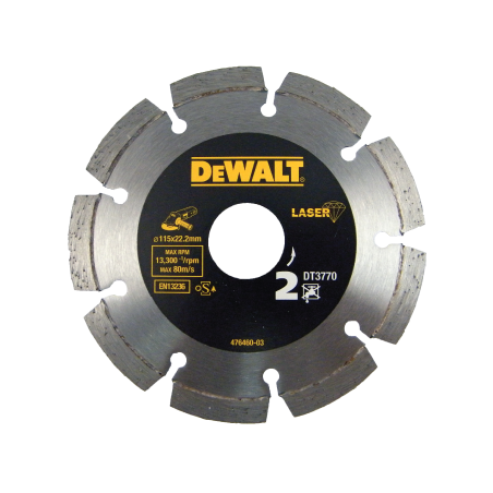 Disco de Diamante de Alto Rendimiento para El Corte de Materiales de Duros/Granitos 115x22.2mm DeWALT
