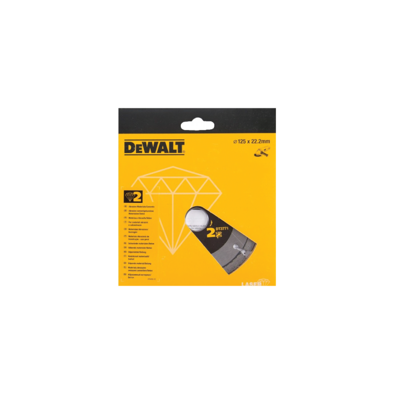 Disco de Diamante de Alto Rendimiento para El Corte de Materiales de Duros/Granitos 125X22.2MM DeWALT