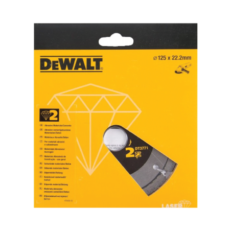 Disco de Diamante de Alto Rendimiento para El Corte de Materiales de Duros/Granitos 125X22.2MM DeWALT