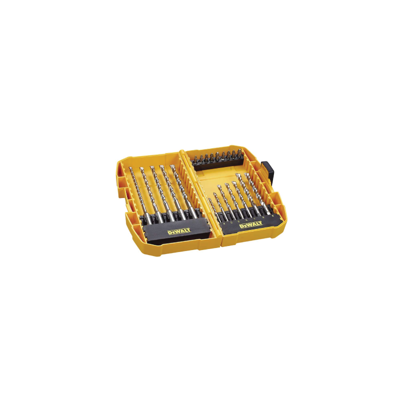 Tough Case Mediana en Blíster de 21 Piezas con Brocas SDS Plus EXTREME DeWALT