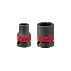 KING TONY 1-1/16' - 1/2' 12 Points Standard Impact Socket