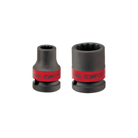 KING TONY 1-1/16' - 1/2' 12 Points Standard Impact Socket