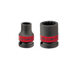 KING TONY 1-1/8' - 1/2' 12 Points Standard Impact Socket