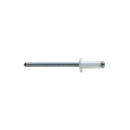 Rebite Standard Alumínio/Aço 4x8mm Branco BRALO