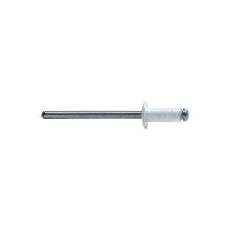Remache Standard Aluminio/Acero 4,8x18mm Blanco BRALO