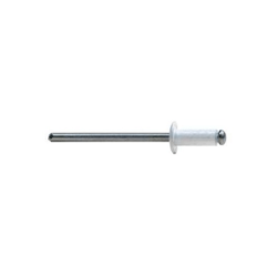 Rebite Standard Alumínio/Aço 4,8x30mm Branco BRALO