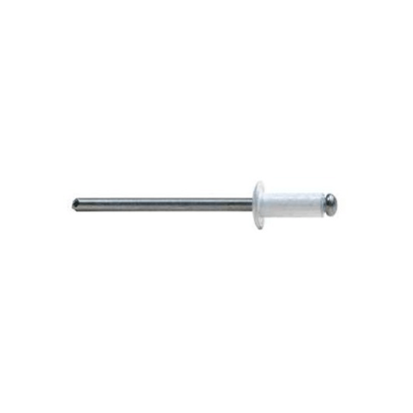Rebite Standard Alumínio/Aço 4,8x30mm Branco BRALO