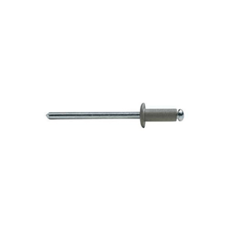 Rebite Standard Alumínio/Aço 3,2X8MM Cinza 9006 BRALO
