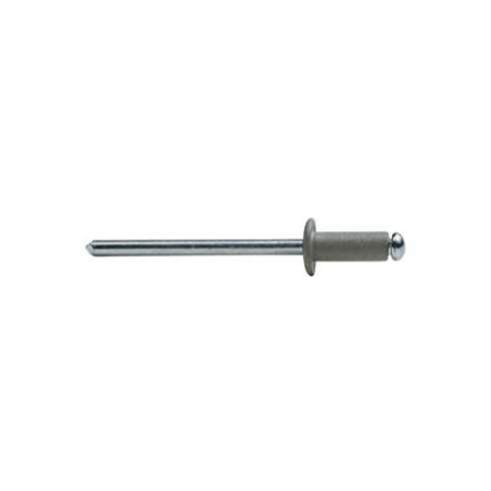 Rebite Standard Alumínio/Aço 4,8X10MM Cinza 9006 BRALO