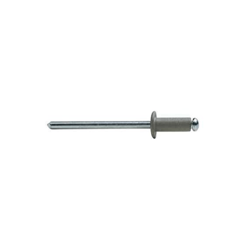 Rebite Standard Alumínio/Aço 4,8X10MM Cinza BRALO