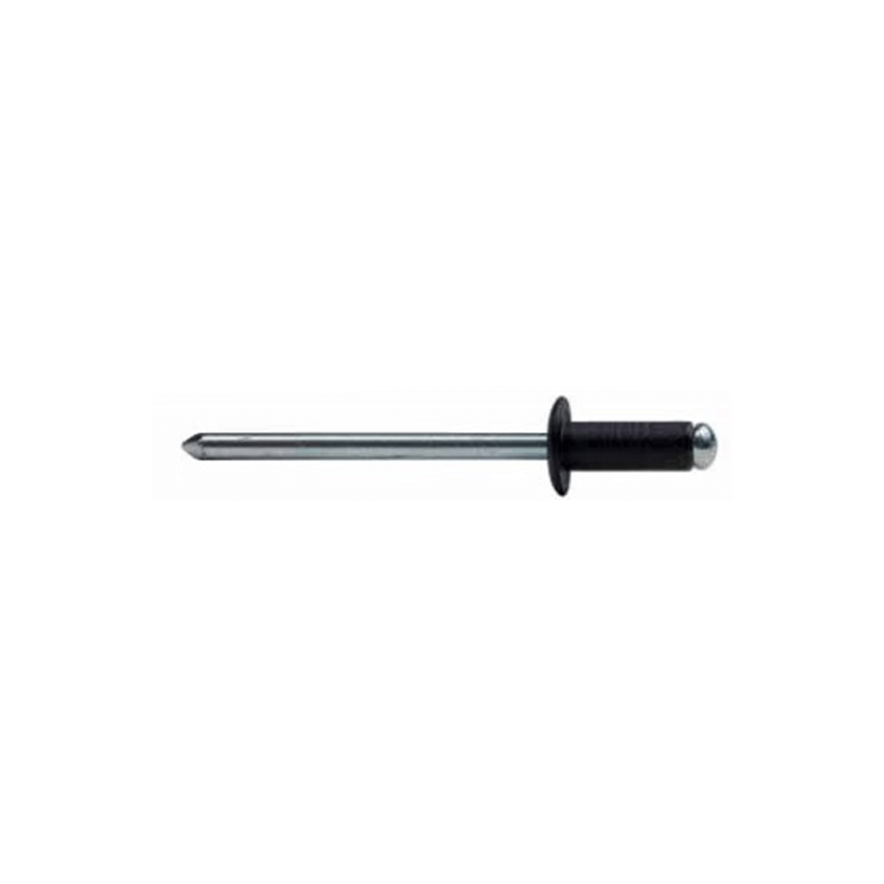Rebite Alumínio/Aço C/B 4X8 Preto BRALO