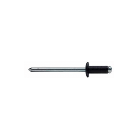 Rebite Alumínio/Aço C/B 4X8 Preto BRALO