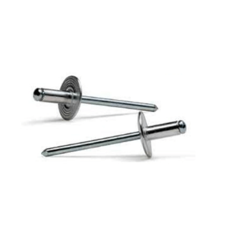 Rebite Standard Cabeça Larga Alumínio/Aço 4,8x10mm BRALO