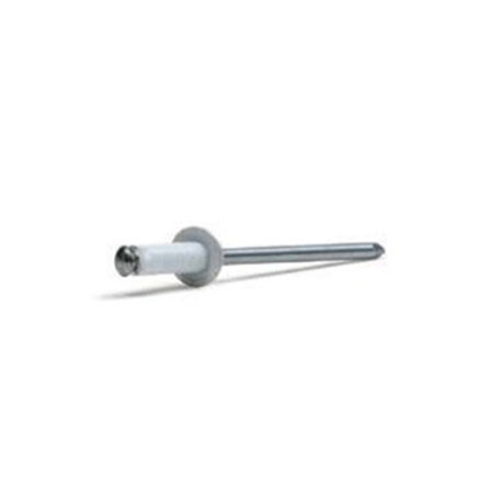 Rebite de Alumínio/Aço Flor Cabeça Boleada Branco 4x12mm BRALO