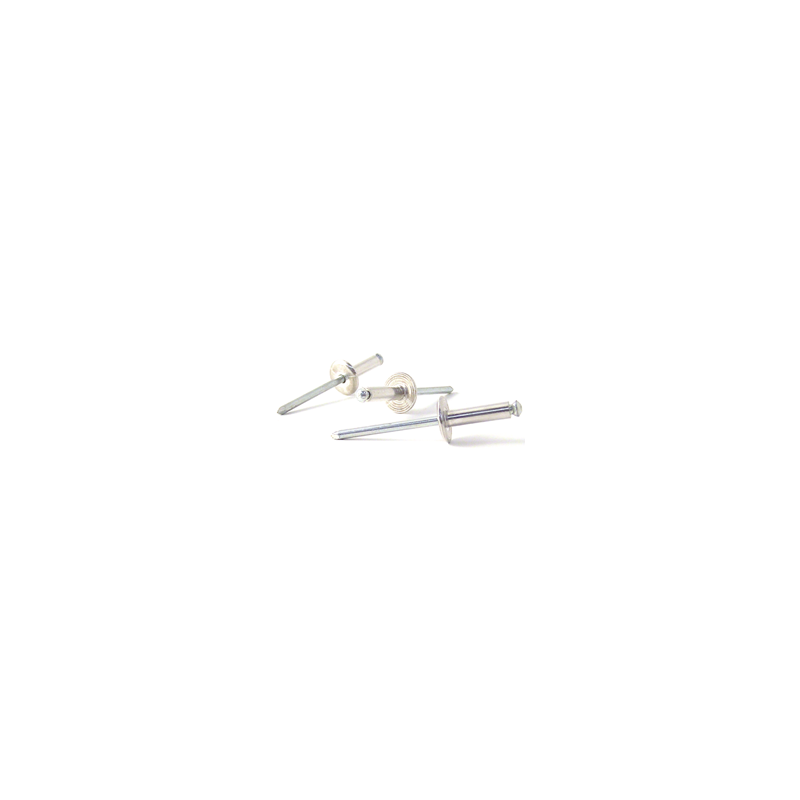 Remache Ancho de Cabeza de Flor de Aluminio/Acero 4x14mm BRALO