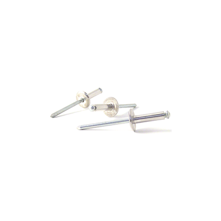 Remache Ancho de Cabeza de Flor de Aluminio/Acero 4x14mm BRALO