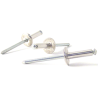 Remache Ancho de Cabeza de Flor de Aluminio/Acero 4x14mm BRALO
