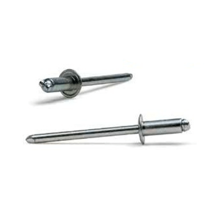 Rebite Standard Cabeça Boleada Aço/Aço 4x12mm BRALO