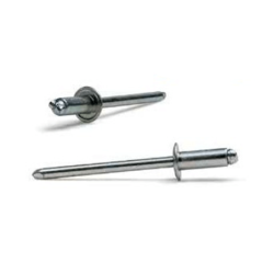 BRALO Standard Grooved Head Rivet Steel/Steel 6x12mm