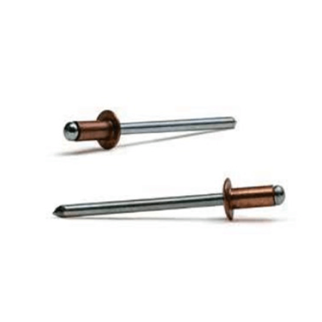 Rebite Standard Cabeça Boleada Cobre/Aço 3x6mm BRALO