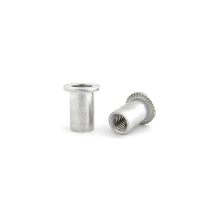 BRALO Aluminium Nut M6 Smooth Head Wide Bottom Open End