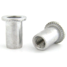 BRALO Aluminium Nut M6 Smooth Head Wide Bottom Open End