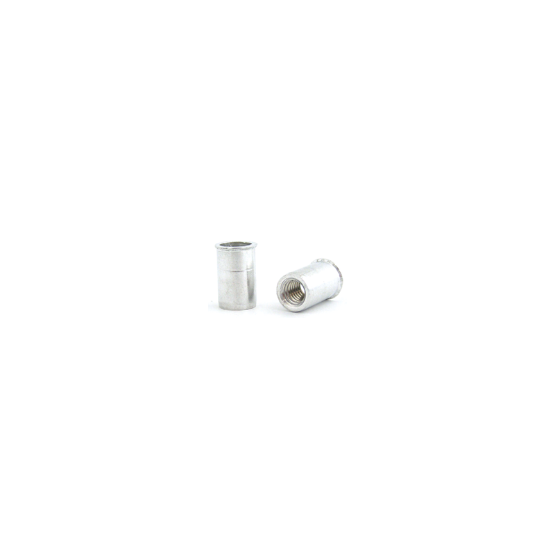 BRALO Aluminium Nut M6 Smooth Head Fine Open Bottom BRALO Aluminium Nut M6 Smooth Head Fine Open Bottom