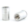 BRALO Aluminium Nut M6 Smooth Head Fine Open Bottom