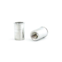 BRALO Aluminium Nut M8 Smooth Head Fine Open Bottom