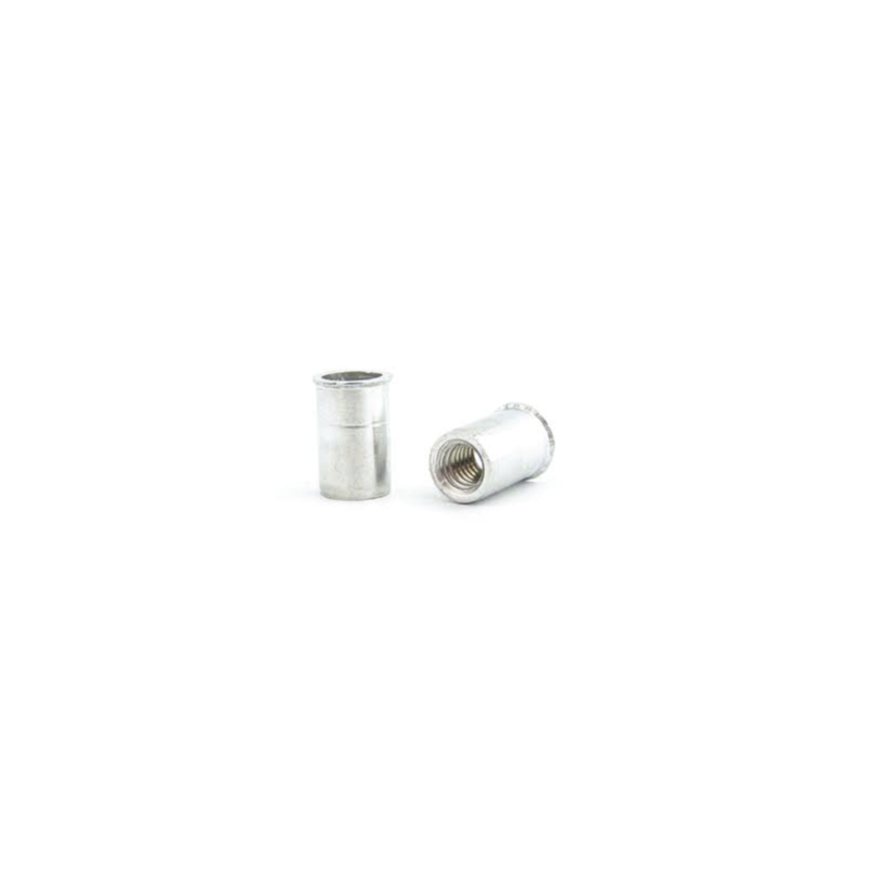 BRALO Aluminium Nut M8 Smooth Head Fine Open Bottom BRALO Aluminium Nut M8 Smooth Head Fine Open Bottom