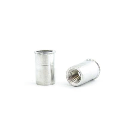 BRALO Aluminium Nut M8 Smooth Head Fine Open Bottom