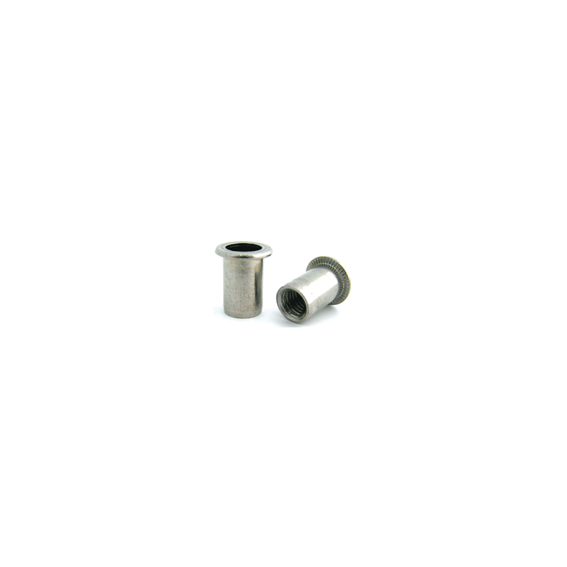 BRALO Nut M8 Stainless Steel A2 Smooth with Wide Head Open Bottom