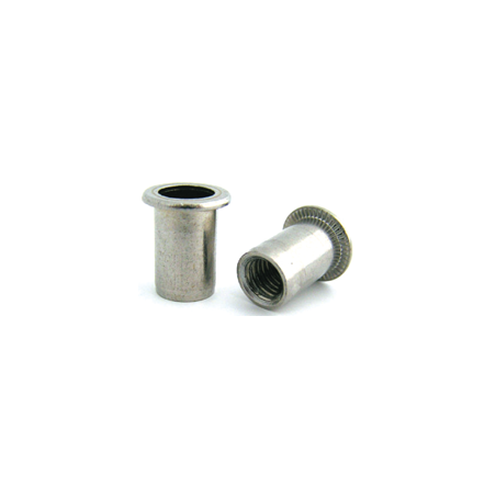 Porca M8 Inox A2 Lisa com Cabeça Larga Fundo Aberto BRALO