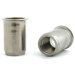 BRALO Nut M6 Stainless Steel A2 Smooth Fine Head Fine Bottom Open