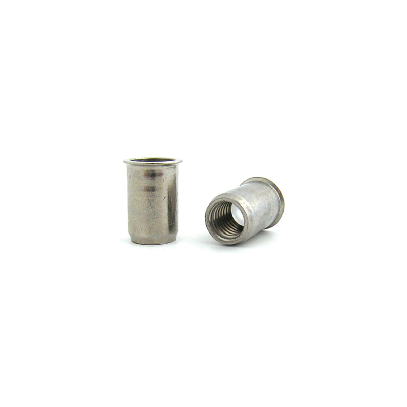 BRALO Nut M6 Stainless Steel A2 Smooth Fine Head Fine Bottom Open BRALO Nut M6 Stainless Steel A2 Smooth Fine Head Fine Bottom Open