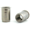 Tuerca M6 Acero Inoxidable A2 Liso Cabeza Fina Fondo Fino Abierto BRALO