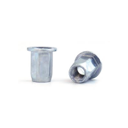 BRALO M10 Hexagonal Steel Nut Broad Head Open Bottom
