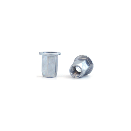 BRALO M5 Hexagonal Steel Nut Broad Head Open Bottom