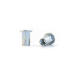 BRALO M6 Nut Steel Semi Hexagonal Large Head Open Bottom