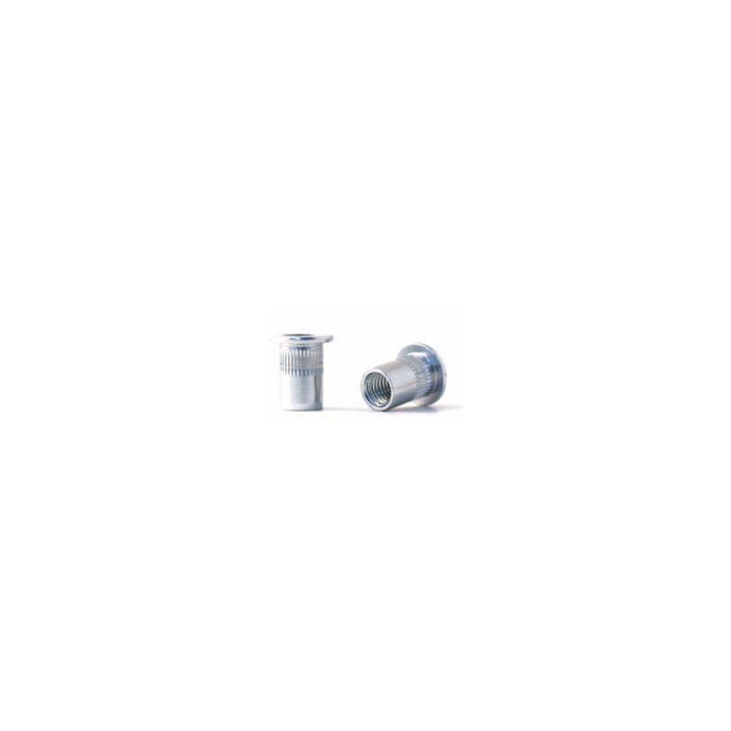 BRALO M4 Grooved Nut Steel Large Head Open Bottom