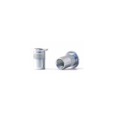 BRALO M4 Grooved Nut Steel Large Head Open Bottom